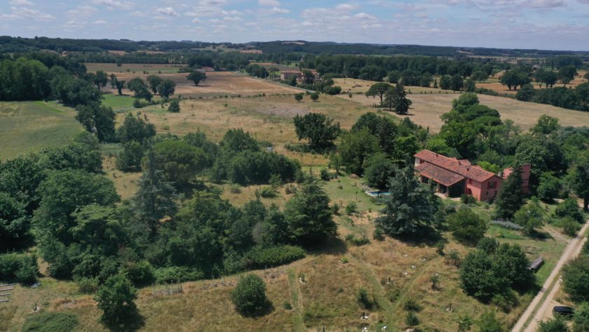 Vue aérienne du Chant du Buc